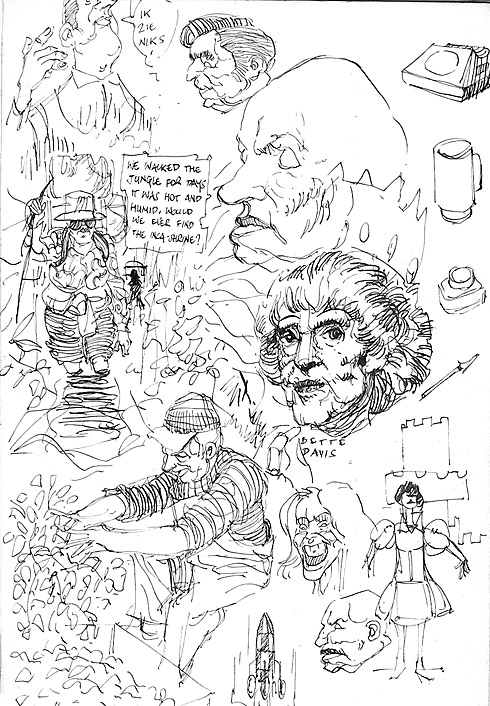 page of my sketchbook - circa 1992