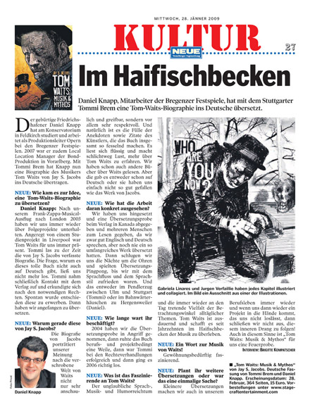 Tom Waits: Musik & Mythos Press Article