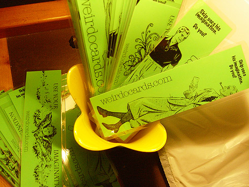 weirdo cards bookmarks